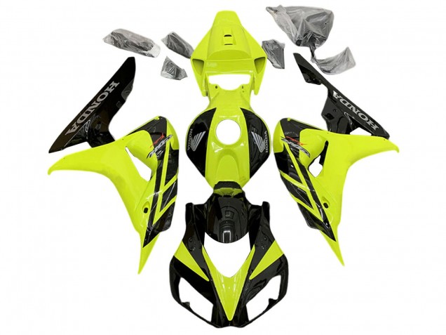 Descuento Carenados Moto Honda CBR1000RR 2006-2007 - Amarillo Negro Brillante