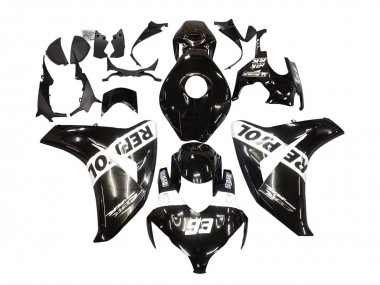Descuento Carenados Moto Honda CBR1000RR 2008-2011 - Negro Brillante Blanco Repsol 93
