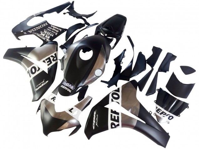 Descuento Carenados Moto Honda CBR1000RR 2008-2011 - Plata Negro Mate Repsol