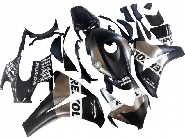 Descuento Carenados Moto Honda CBR1000RR 2008-2011 - Plata Negro Mate Repsol
