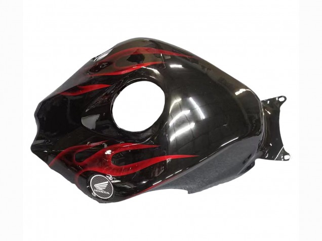Descuento Carenado Moto Honda CBR1000RR 2008-2011 - Negro Brillante Rojo Llama