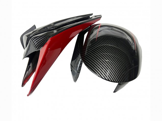 Descuento Carenados Moto Honda CBR1000RR 2008-2011 - Negro FibraCarbono Rojo