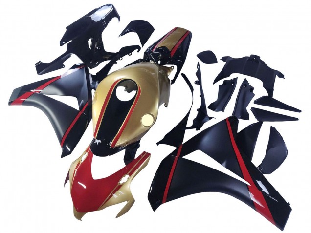 Descuento Carenados Moto Honda CBR1000RR 2008-2011 - Oro Rojo Negro Brillante