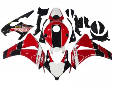 Descuento Carenados Moto Honda CBR1000RR 2008-2011 - Rojo Blanco Negro Brillante Carrera