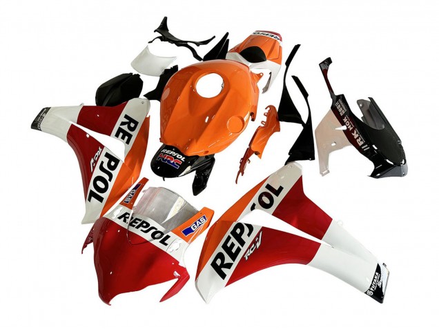 Descuento Carenado Moto Honda CBR1000RR 2008-2011 - Naranja Blanco Rojo Negro Brillante Repsol HRC