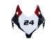 Descuento Carenados Moto Honda CBR1000RR 2008-2011 - Blanco Rojo Negro Brillante Carrera 24