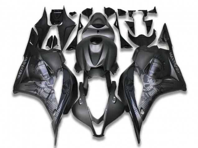 Descuento Carenados Moto Honda CBR600RR 2009-2012 - Negro Gris Cráneo