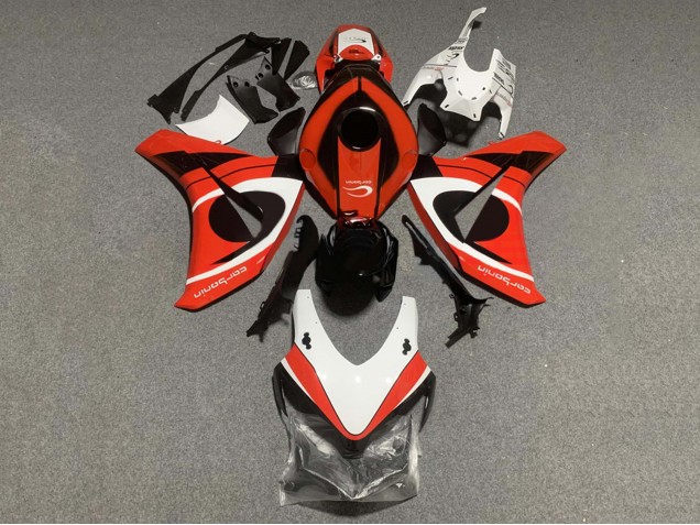 Descuento Kits Carenado Moto Honda CBR1000RR 2008-2011 - Blanco Rojo Negro Brillante