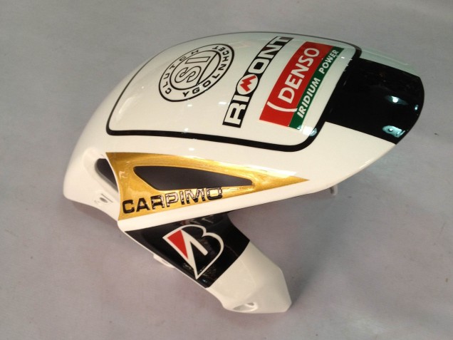 Descuento Carenados Moto Honda CBR1000RR 2012-2016 - Blanco Negro Brillante Rizoma Playboy