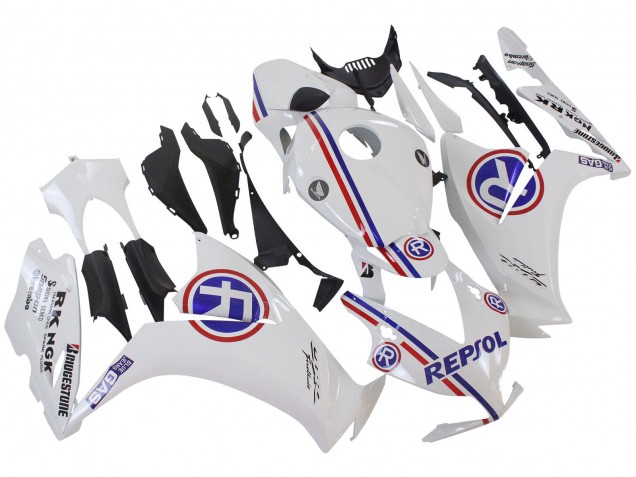 Descuento Carenados Moto Honda CBR1000RR 2012-2016 - Blanco Azul Rojo Repsol