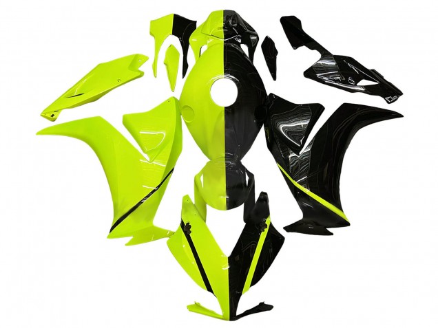 Descuento Carenado Moto Honda CBR1000RR 2012-2016 - Fluorescent Verde Negro Brillante