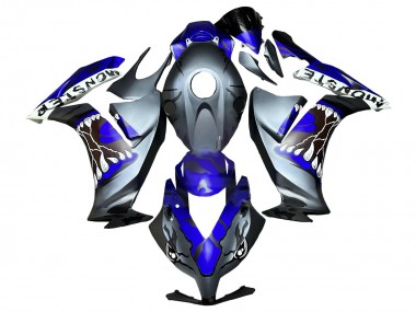 Descuento Carenados Moto Honda CBR1000RR 2012-2016 - Azul Gris Negro Mate Tiburón