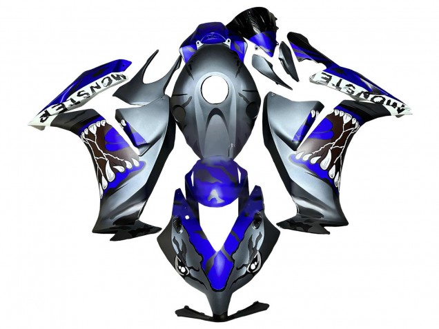 Descuento Carenados Moto Honda CBR1000RR 2012-2016 - Azul Gris Negro Mate Tiburón
