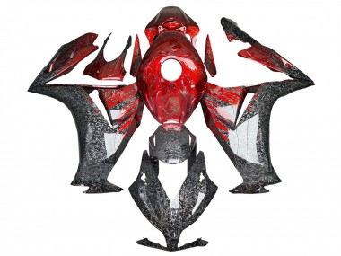 Descuento Carenados Moto Honda CBR1000RR 2012-2016 - Rojo Negro Falsificado FibraCarbono