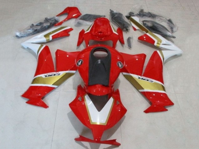 Descuento Carenados Moto Honda CBR1000RR 2012-2016 - Blanco Rojo Oro