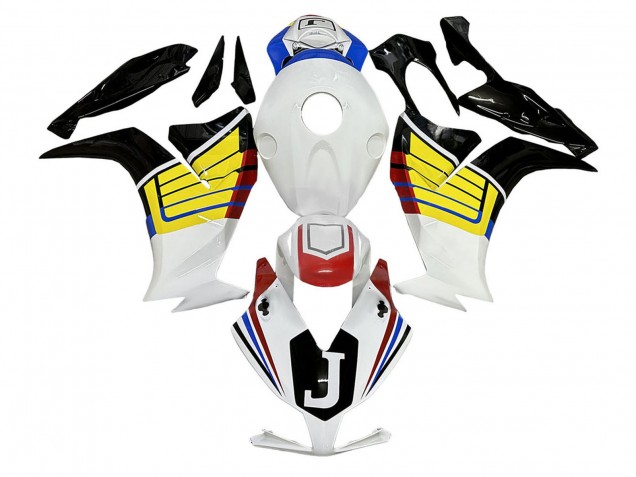 Descuento Carenados Moto Honda CBR1000RR 2012-2016 - Blanco Amarillo Negro