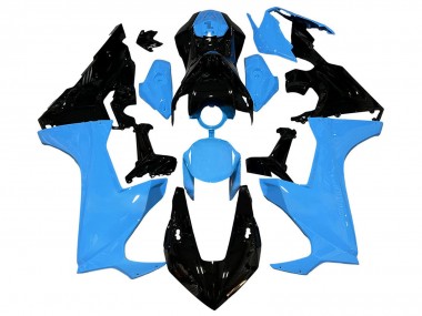 Descuento Carenados Moto Honda CBR1000RR 2017-2023 - Azul Negro Brillante