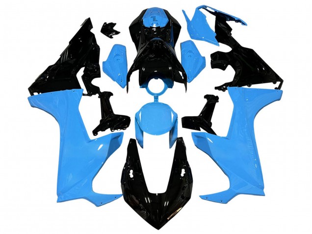 Descuento Carenados Moto Honda CBR1000RR 2017-2023 - Azul Negro Brillante