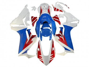 Descuento Carenado Moto Honda CBR1000RR 2017-2023 - Blanco Rojo Azul