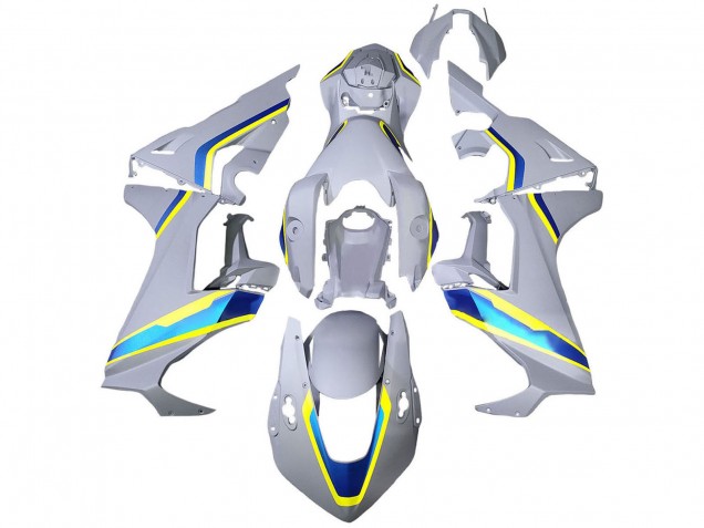 Descuento Carenados Moto Honda CBR1000RR 2017-2023 - Blanco Azul Amarillo