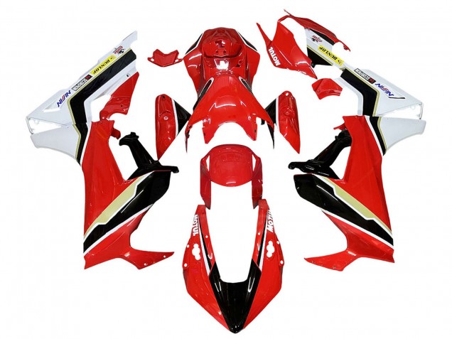 Descuento Carenado Moto Honda CBR1000RR 2017-2023 - Blanco Rojo Negro