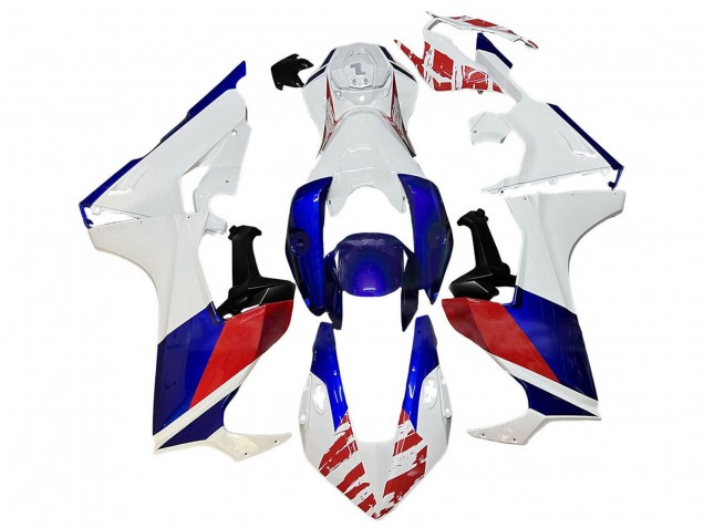 Descuento Carenado Moto Honda CBR1000RR 2017-2023 - Blanco Rojo Azul