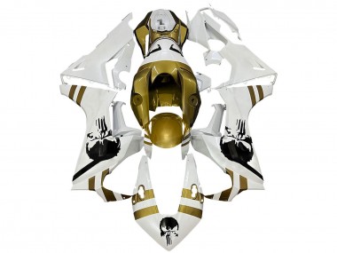 Descuento Carenados Moto Honda CBR1000RR 2017-2023 - Blanco Oro Oscuro
