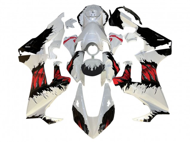 Descuento Kits Carenado Moto Honda CBR1000RR 2017-2023 - Blanco Rojo Negro