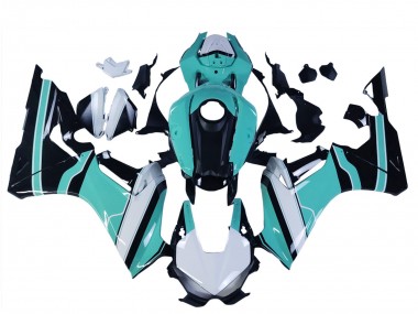 Descuento Carenados Moto Honda CBR1000RR 2017-2023 - Blanco Azul Claro Negro Brillante