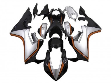 Descuento Carenados Moto Honda CBR1000RR 2017-2023 - Plata Naranja Negro Brillante