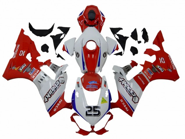 Descuento Carenados Moto Honda CBR1000RR 2017-2023 - Blanco Rojo Azul 25