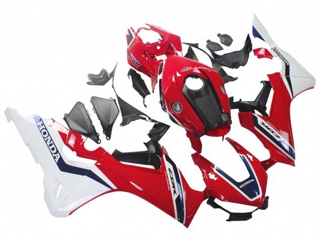 Descuento Carenados Moto Honda CBR1000RR 2017-2023 - Blanco Rojo Azul Oscuro Fireblade