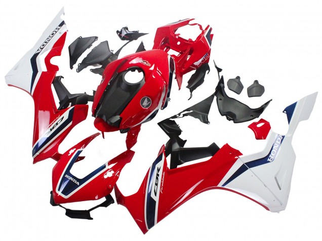 Descuento Carenados Moto Honda CBR1000RR 2017-2023 - Blanco Rojo Azul Oscuro Fireblade