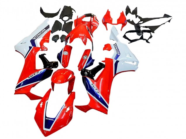 Descuento Kits Carenado Moto Honda CBR1000RR 2017-2023 - Blanco Rojo Azul