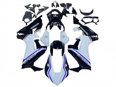Descuento Kits Carenado Moto Honda CBR1000RR 2017-2023 - Blanco Azul Negro Brillante