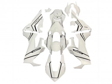Descuento Carenados Moto Honda CBR1000RR 2017-2023 - Blanco Negro Raya Fireblade