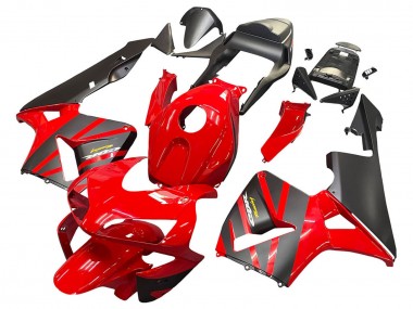 Descuento Carenados Moto Honda CBR600RR 2003-2004 - Rojo Negro Mate Carrera