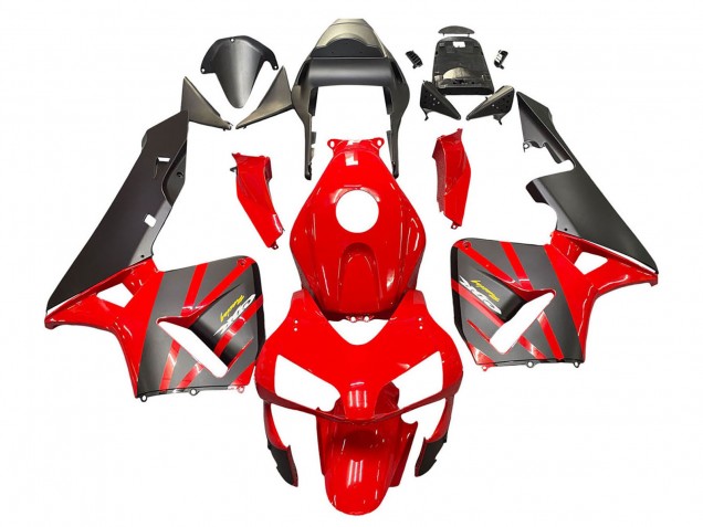 Descuento Carenados Moto Honda CBR600RR 2003-2004 - Rojo Negro Mate Carrera
