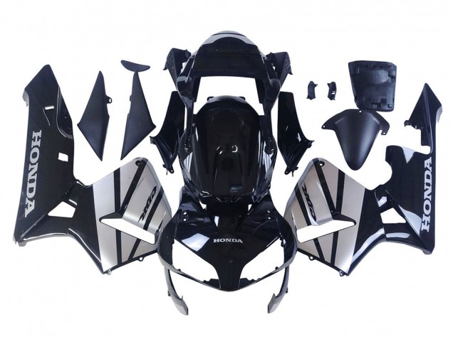 Descuento Carenados Moto Honda CBR600RR 2003-2004 - Plata Negro Brillante
