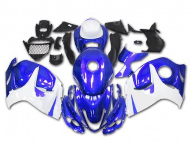 Descuento Carenados Moto Suzuki GSXR 1300 Hayabusa 2008-2020 - Azul Blanco