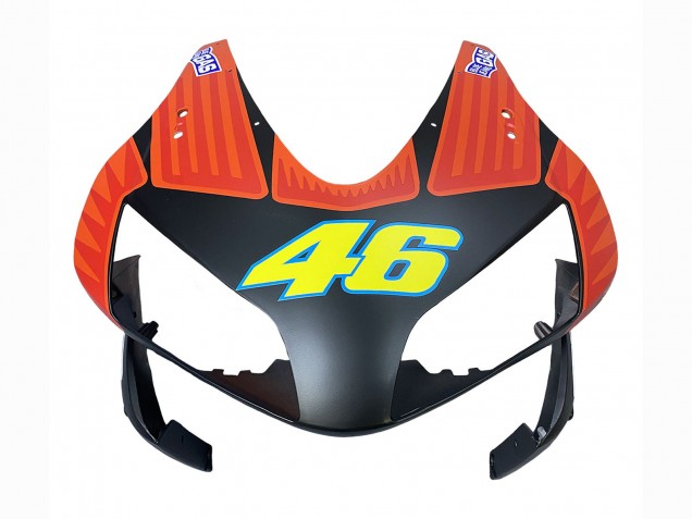 Descuento Carenados Moto Honda CBR600RR 2003-2004 - Negro Mate Naranja Repsol Rossi 46