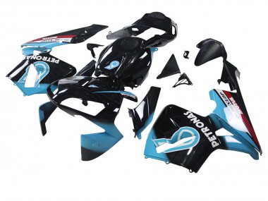 Descuento Carenados Moto Honda CBR600RR 2003-2004 - Azul Claro Rojo Negro Brillante Dunlop