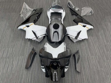Descuento Carenados Moto Honda CBR600RR 2003-2004 - Blanco Negro Brillante Negro Mate