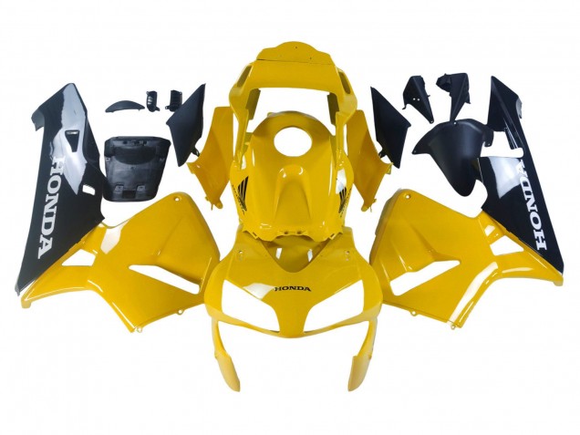 Descuento Carenados Moto Honda CBR600RR 2003-2004 - Amarillo Negro Brillante
