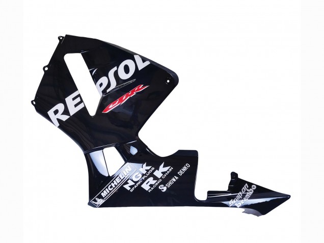Descuento Carenados Moto Honda CBR600RR 2003-2004 - Negro Brillante Blanco Repsol