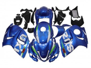 Descuento Carenados Moto Suzuki GSXR 1300 Hayabusa 2008-2020 - Azul Blanco Verde