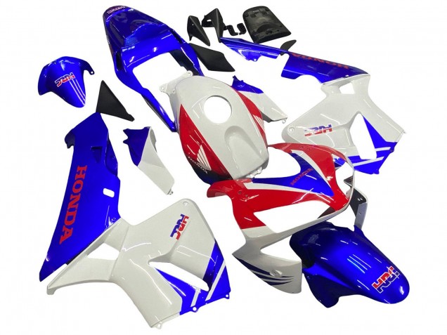 Descuento Carenados Moto Honda CBR600RR 2003-2004 - Blanco Azul Rojo HRC