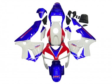 Descuento Carenados Moto Honda CBR600RR 2003-2004 - Blanco Azul Rojo HRC