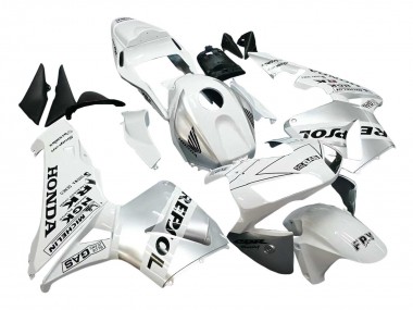 Descuento Carenados Moto Honda CBR600RR 2003-2004 - Blanco Plata Negro Repsol