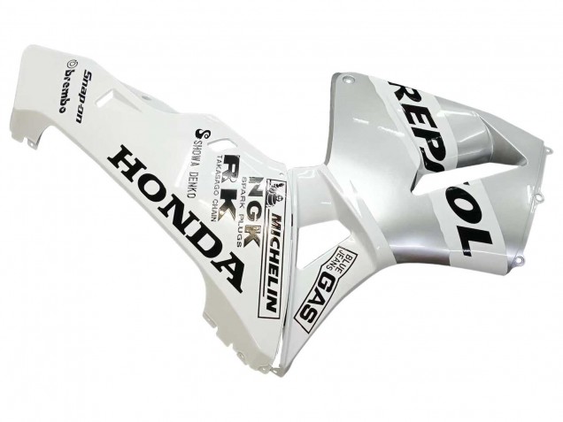 Descuento Carenados Moto Honda CBR600RR 2003-2004 - Blanco Plata Negro Repsol